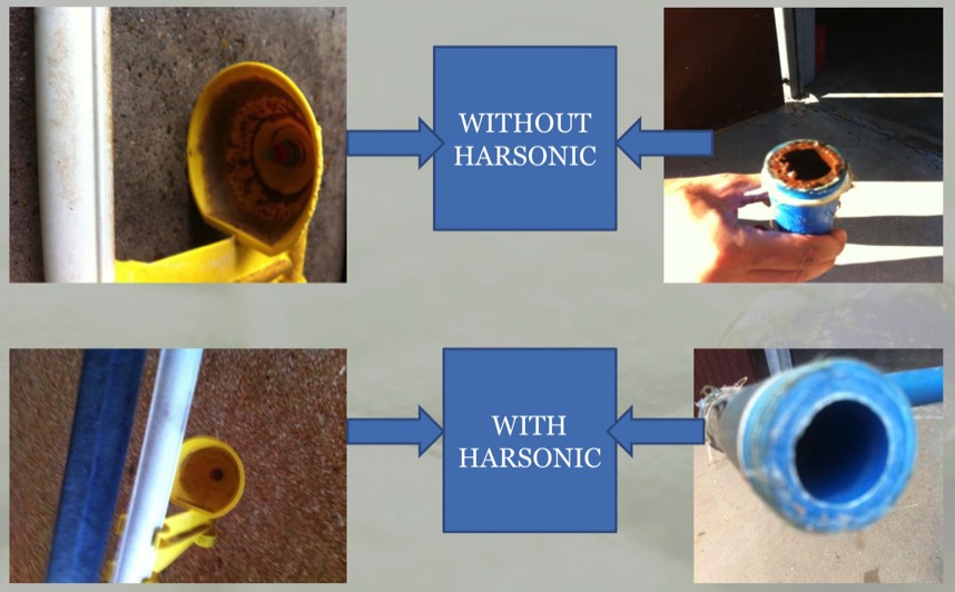 Before and after Harsonic installation