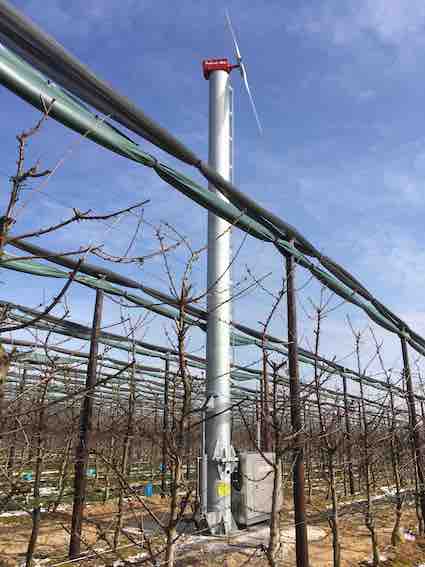 Mostly laydown wind machines are set up 2 months a year, in order to protect your crop against frost.