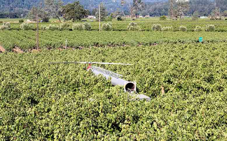 Wind machines can be laid down so not to disturb landscape in off season